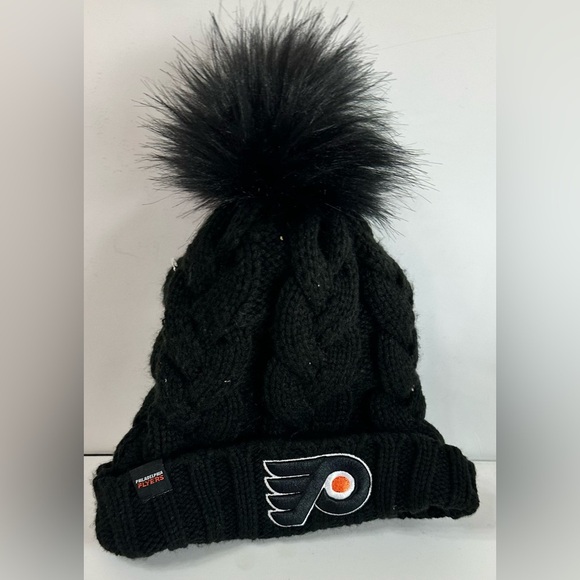 Philadelphia Flyers Black Pom Knit Hat Cap 🌟 - Picture 1 of 3